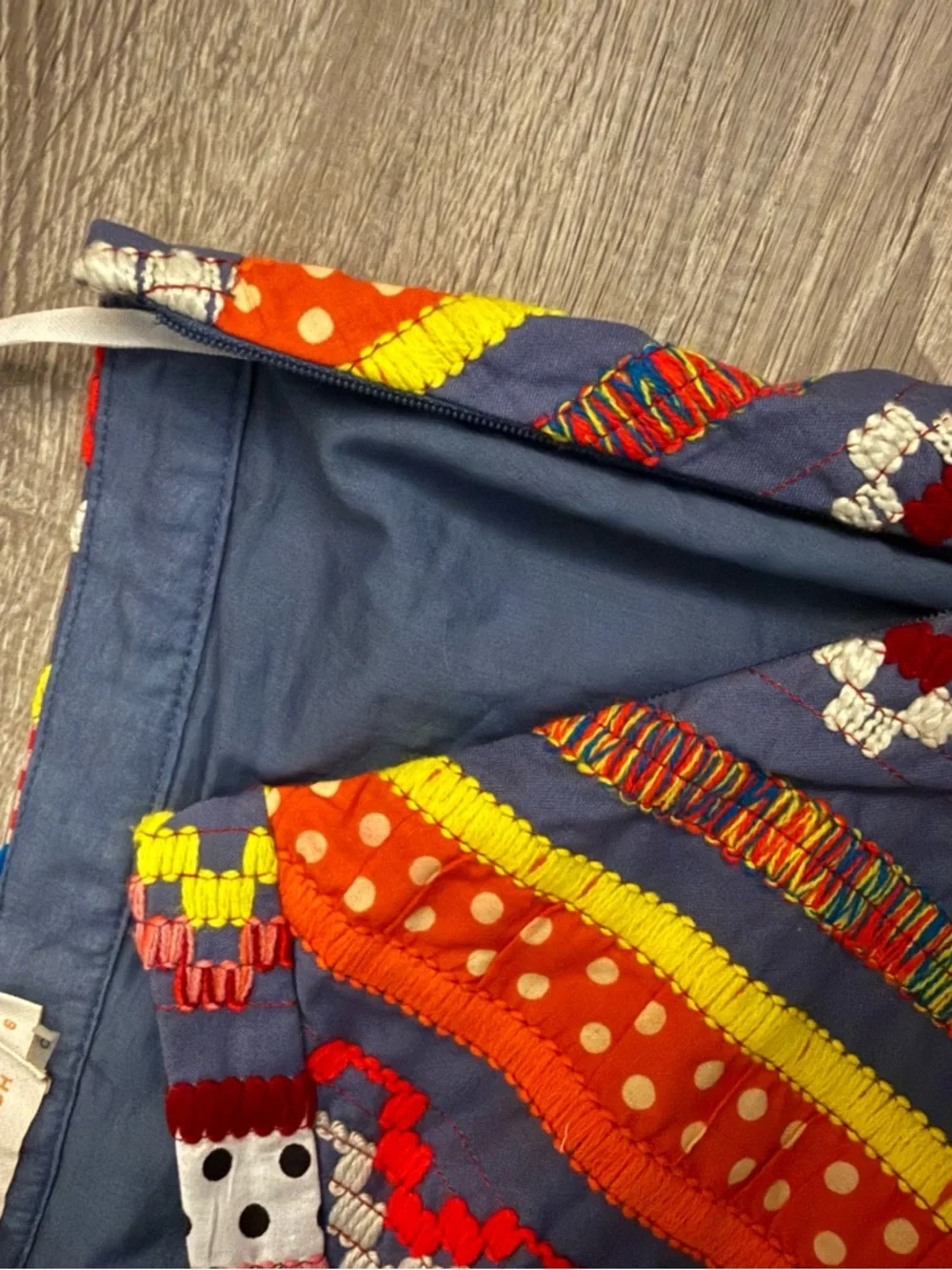 Tory Burch Blue Multicolor Diagonal-Stripe Clemente Maxi Skirt - Picture 5 of 7